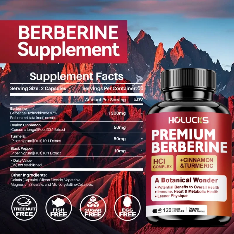 Holucks Premium Berberine HCl  – Berberine Hcl Capsule recenzja i cena