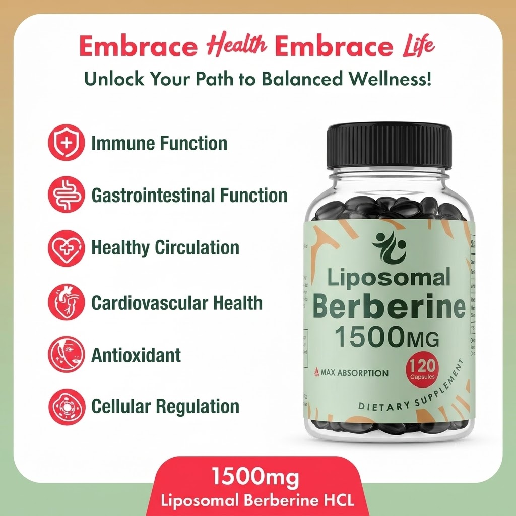 Liposomalny Berberin HCL - 150 – Berberine Hcl Capsule recenzja i cena